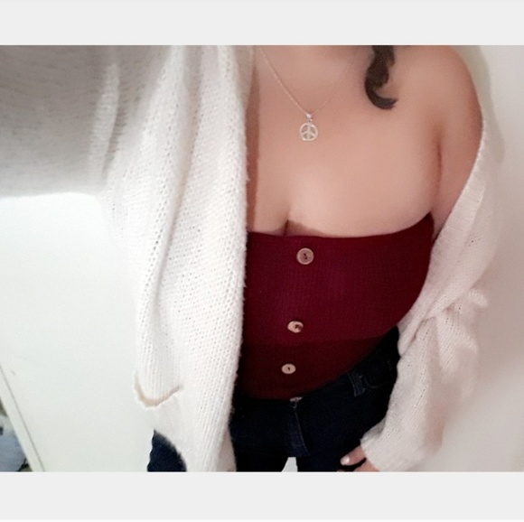 Vintage Leebra Tops - (1 Left) "Buttons" Tube Top